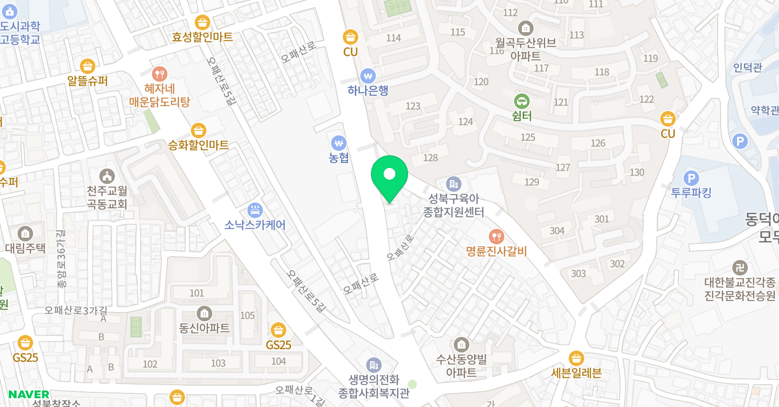 발레썸 성북 무용학원 위치