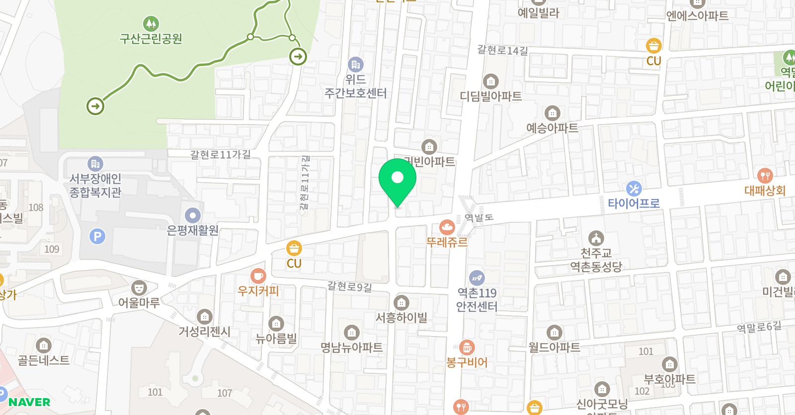 찬스 영어학원 위치