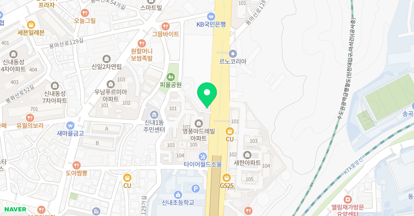 와이제이아카데미 위치