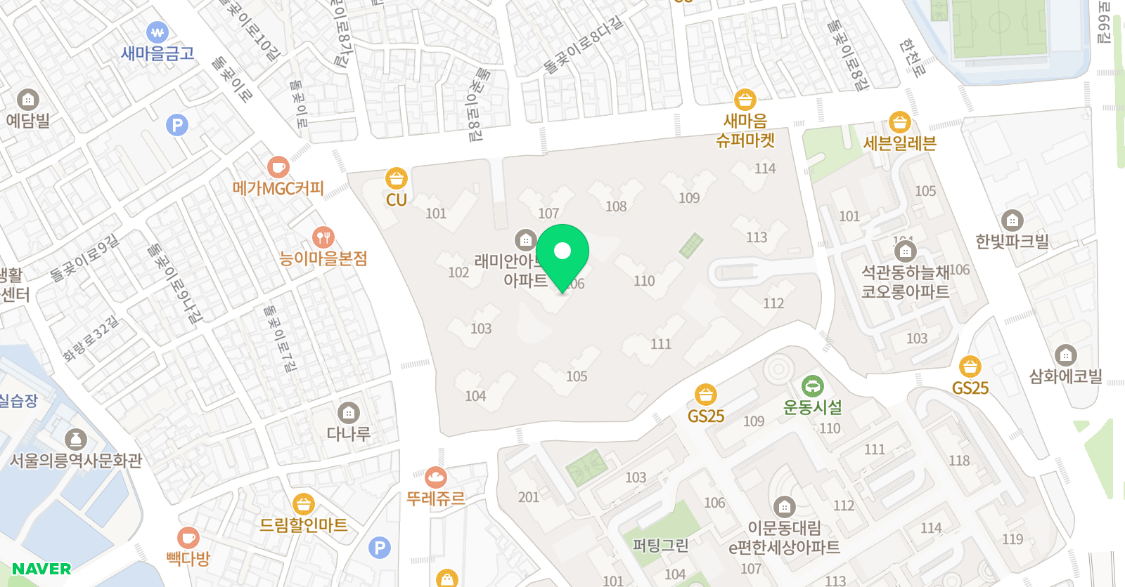 플레이팩토 석관 래미안아트리치교육원 위치