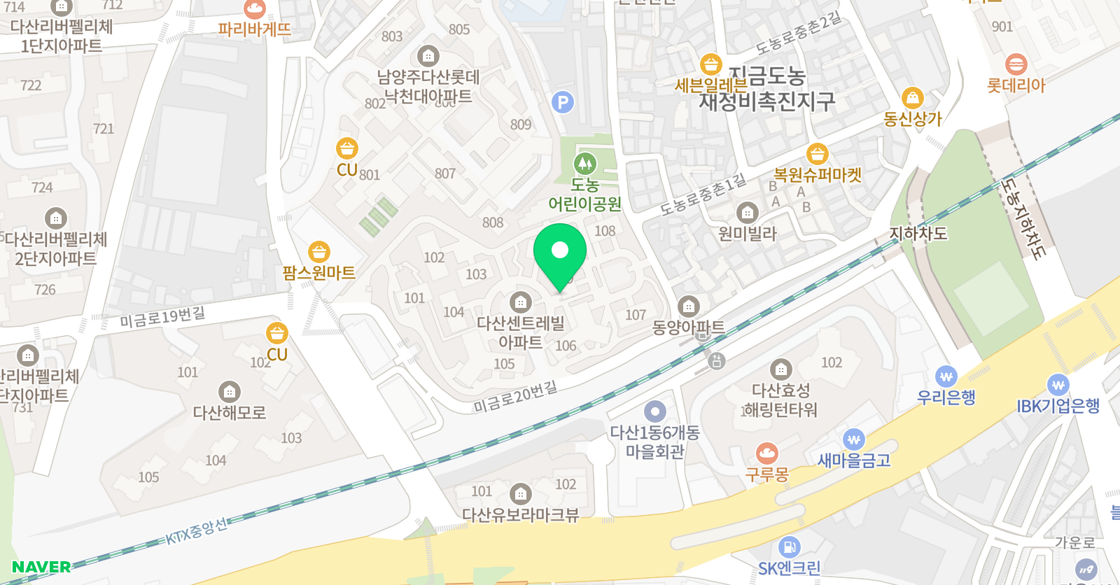 3030 영어 다산미금센터 위치