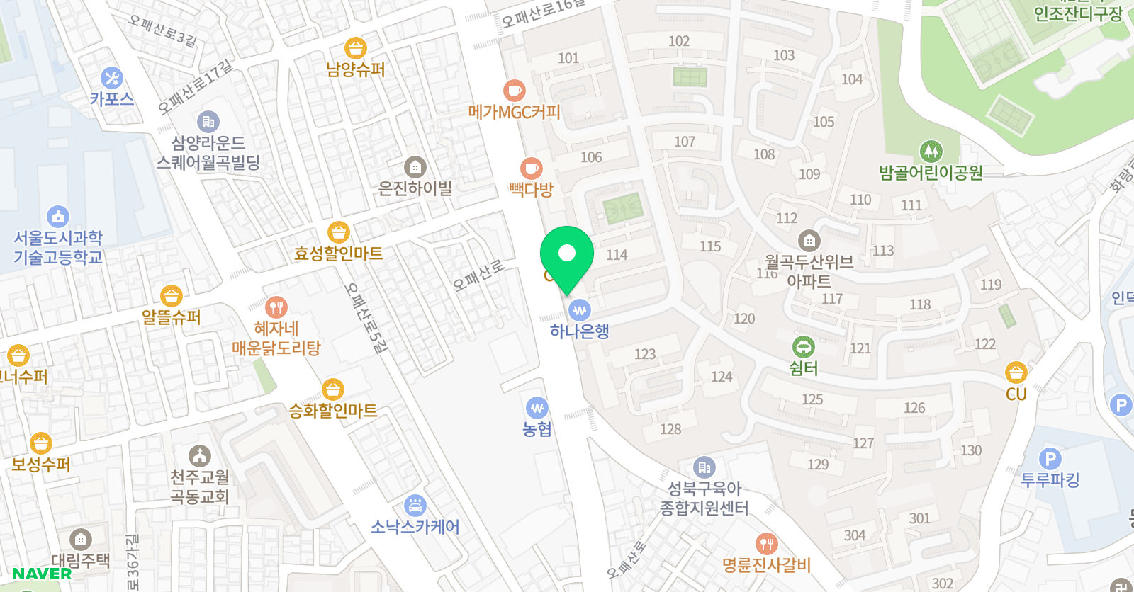 숭인하연 과학교습소 위치