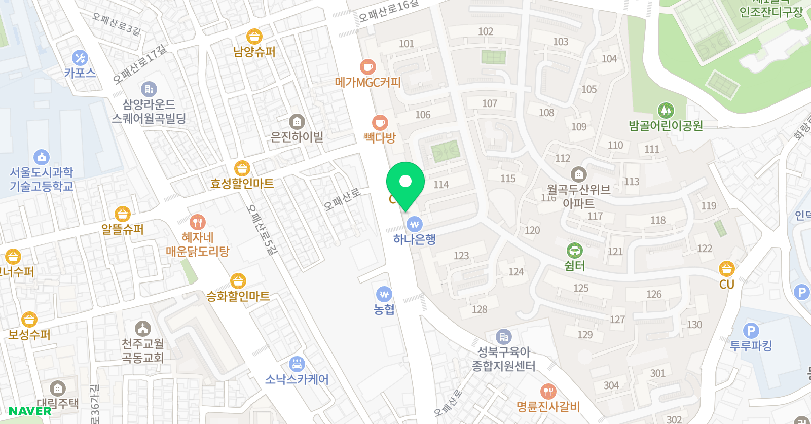 유니콘 영어교습소 월곡두산위브점 위치