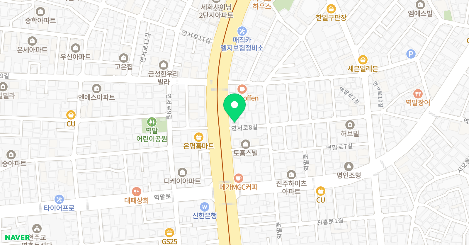 아이비리그 학원 위치