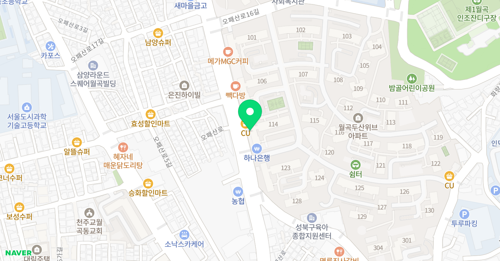 스마트해법 수학 성북두산위브1호점 위치