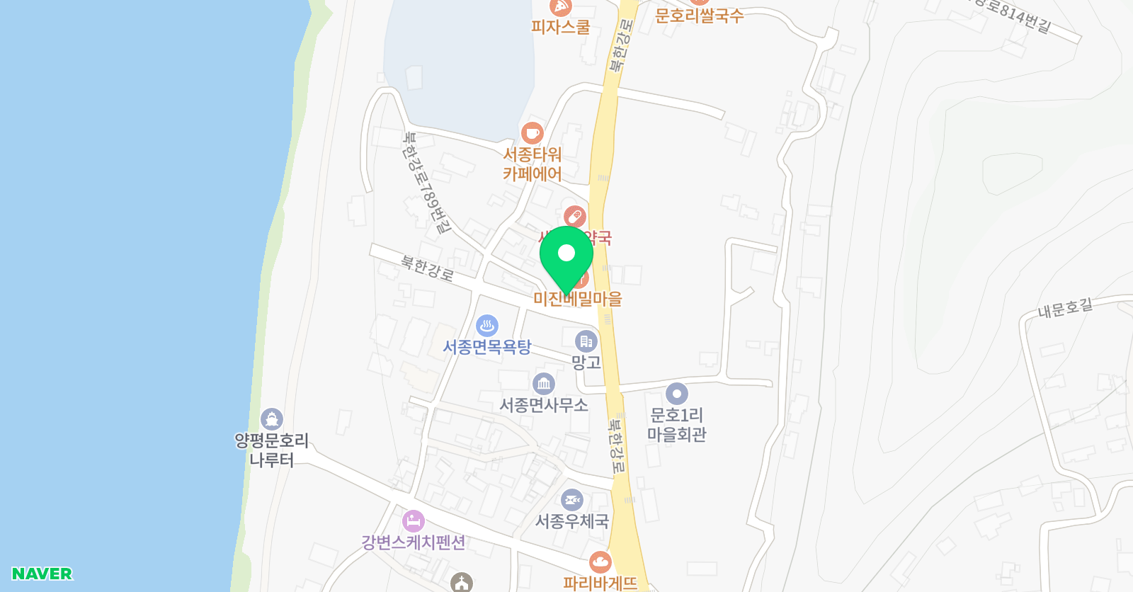 키즈엔리딩 양평서종점 위치