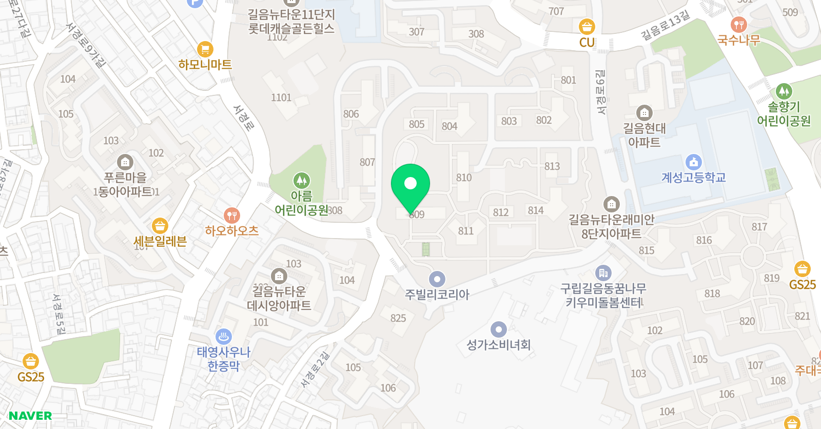 성북다온 해법수학 위치