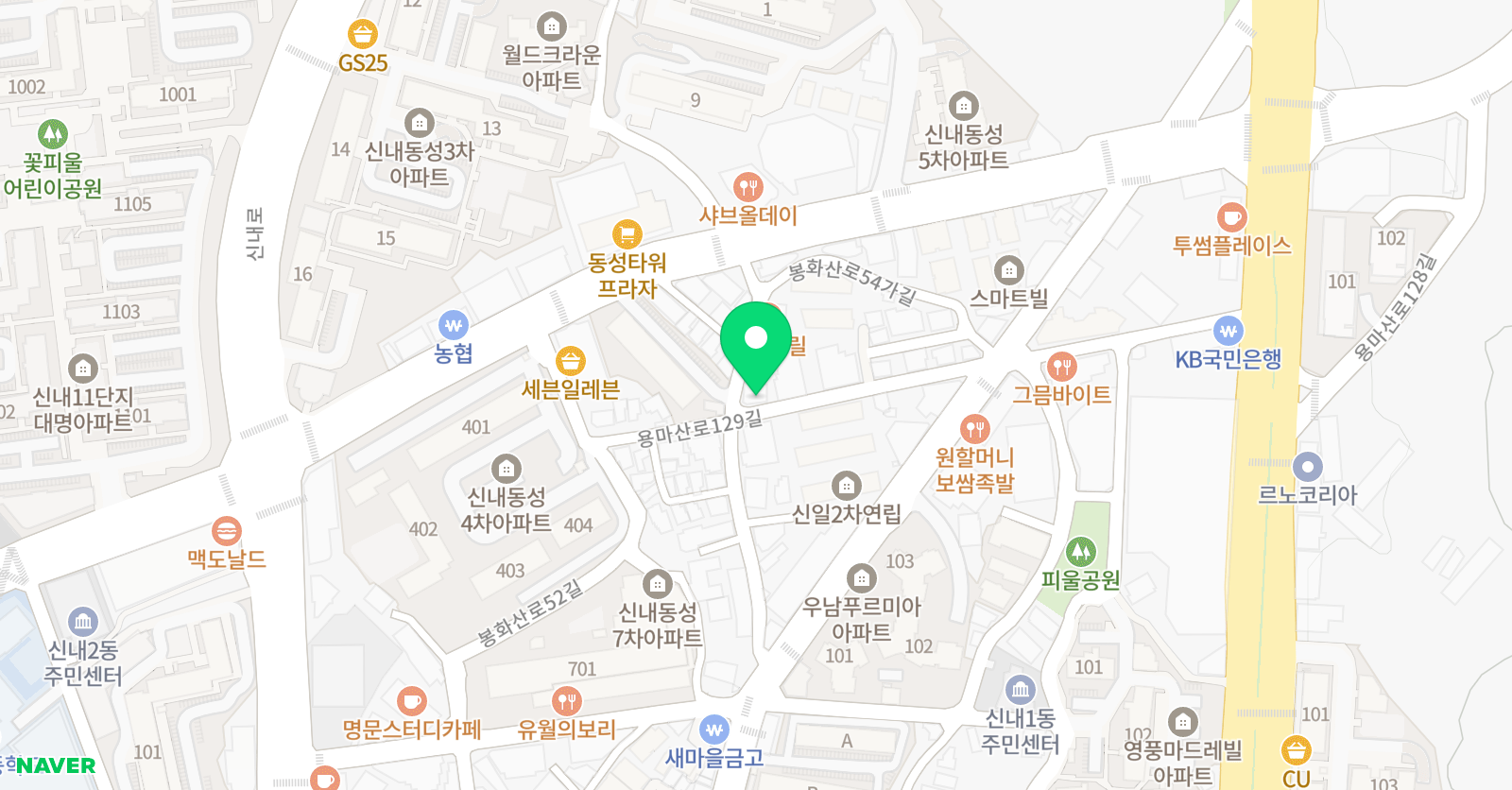 쏭샘 공부방 위치