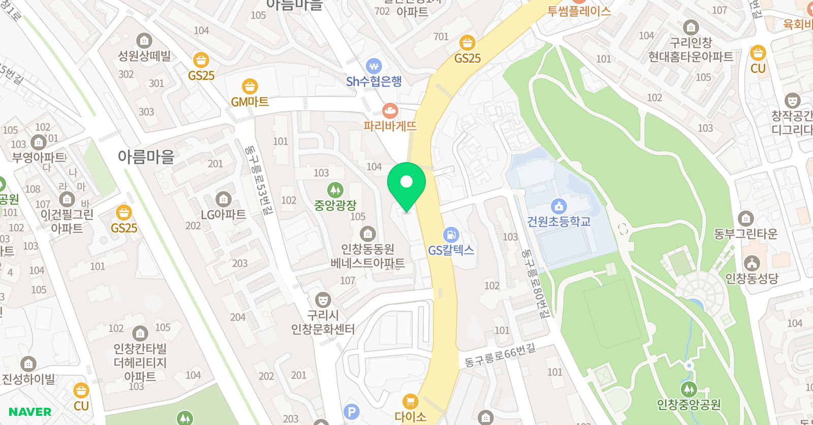 용인대경일효 태권도장 위치