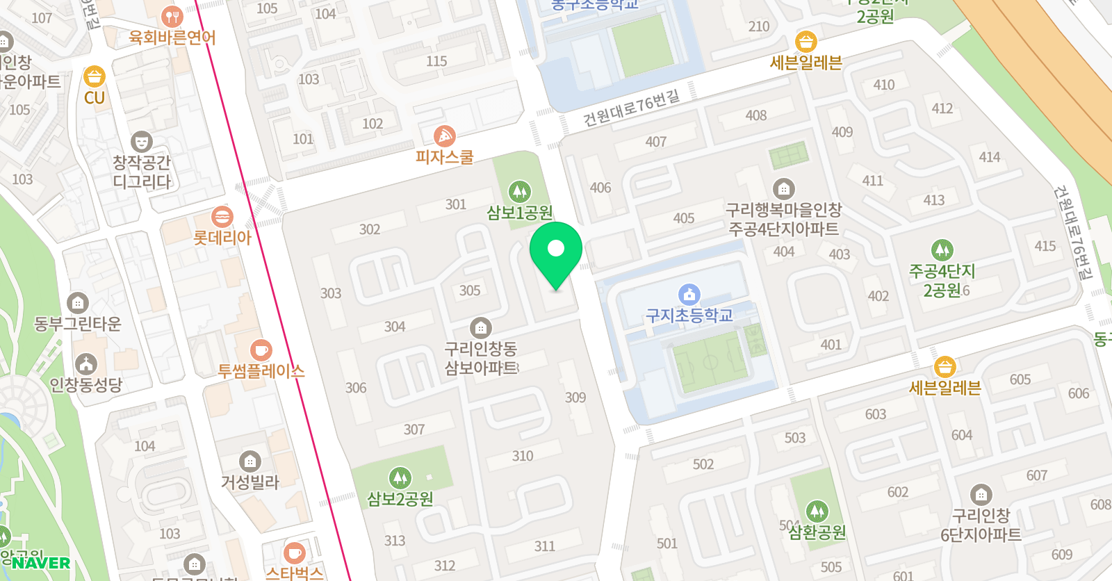 생각이크는아뜰리에 미술학원 위치