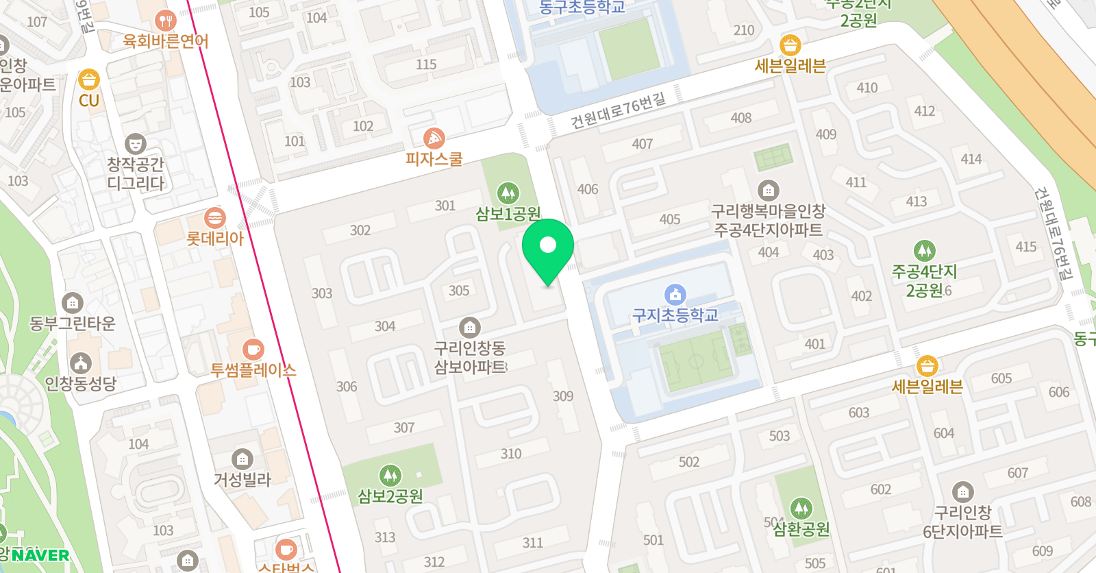 정훈 태권도장 위치