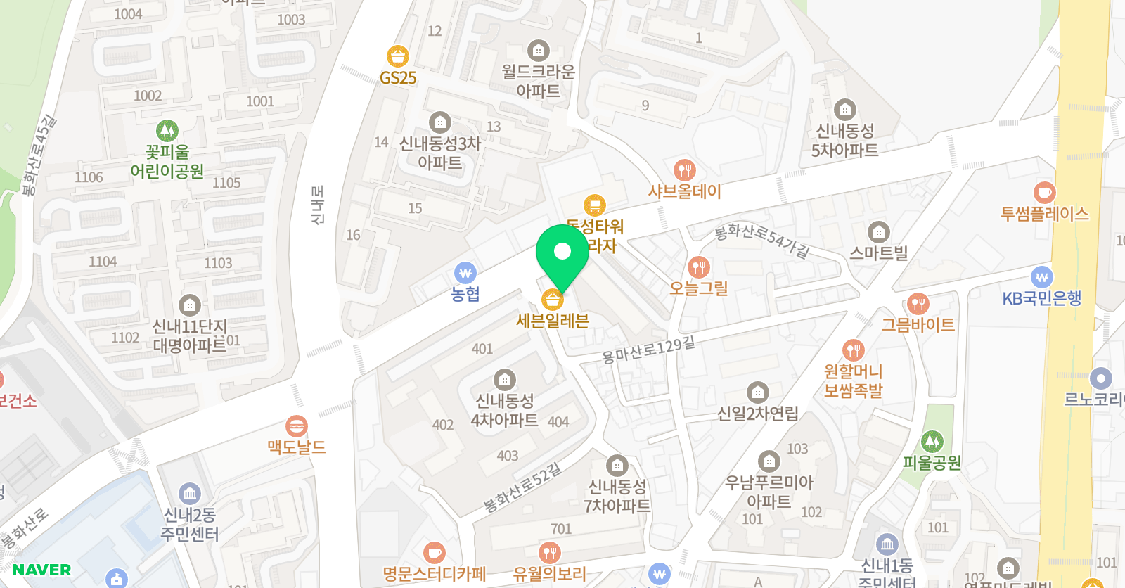 EG 학원 중랑캠퍼스 위치