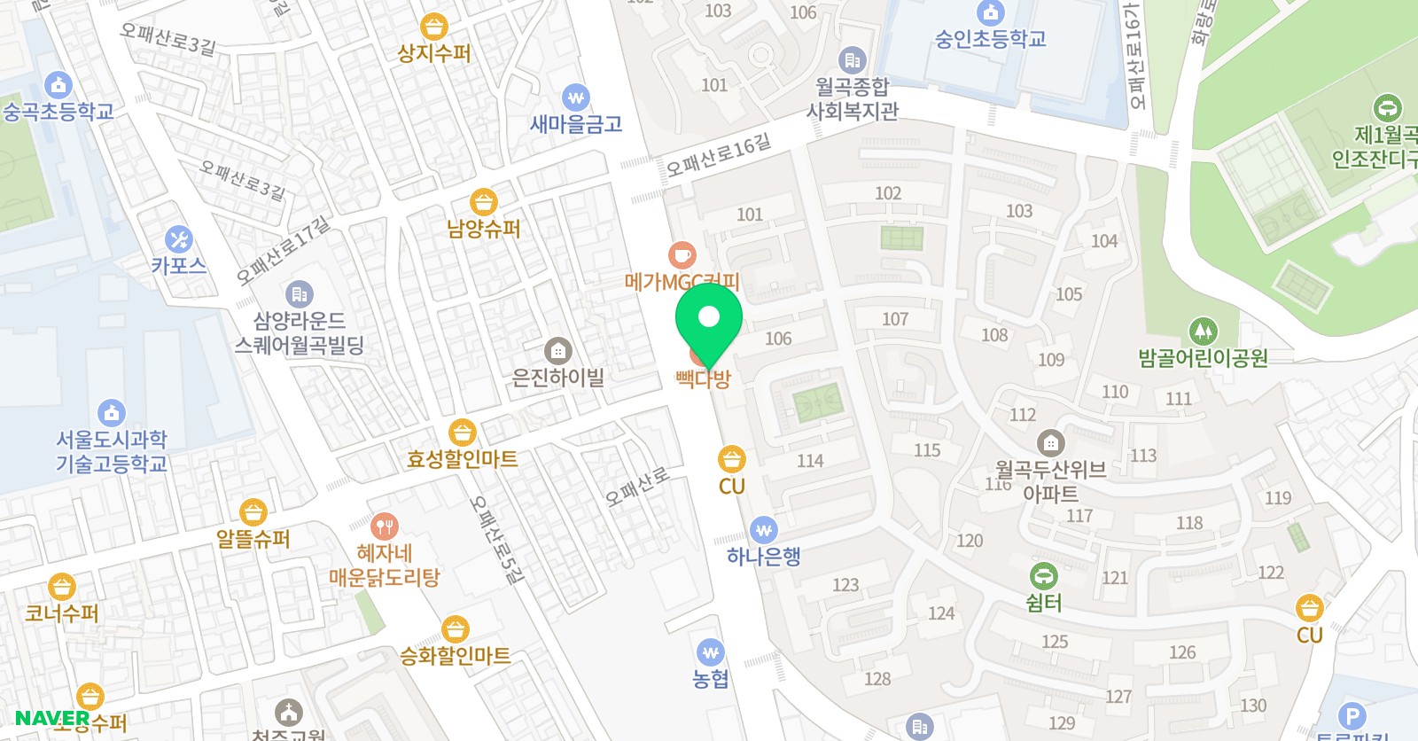 링키영어 월곡두산위브점 위치