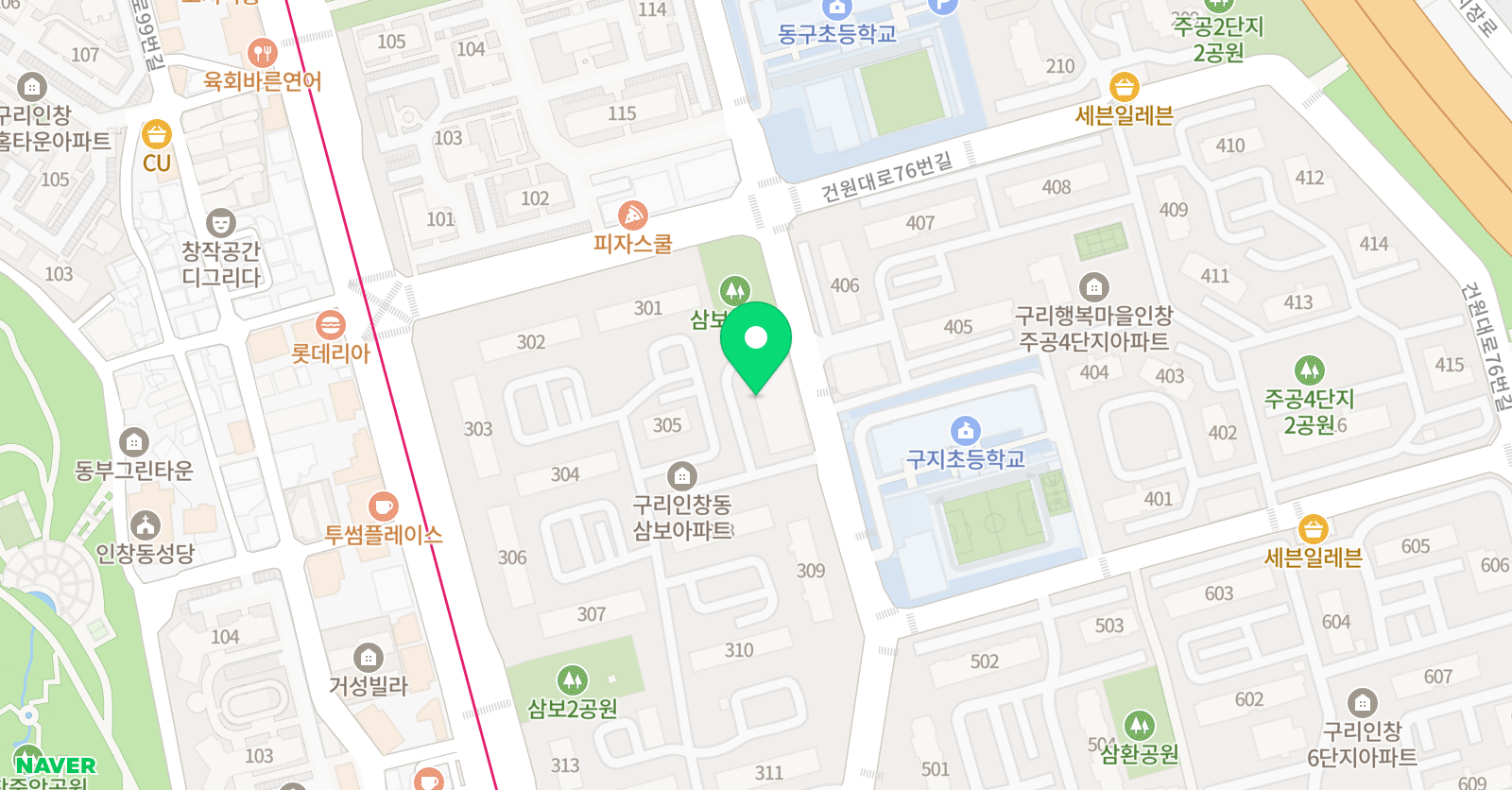 영어정복의바른지름길 마스터영어학원 본원 위치