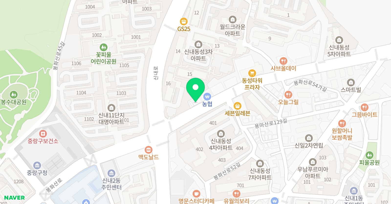 탑앤탑 수학영어학원 위치
