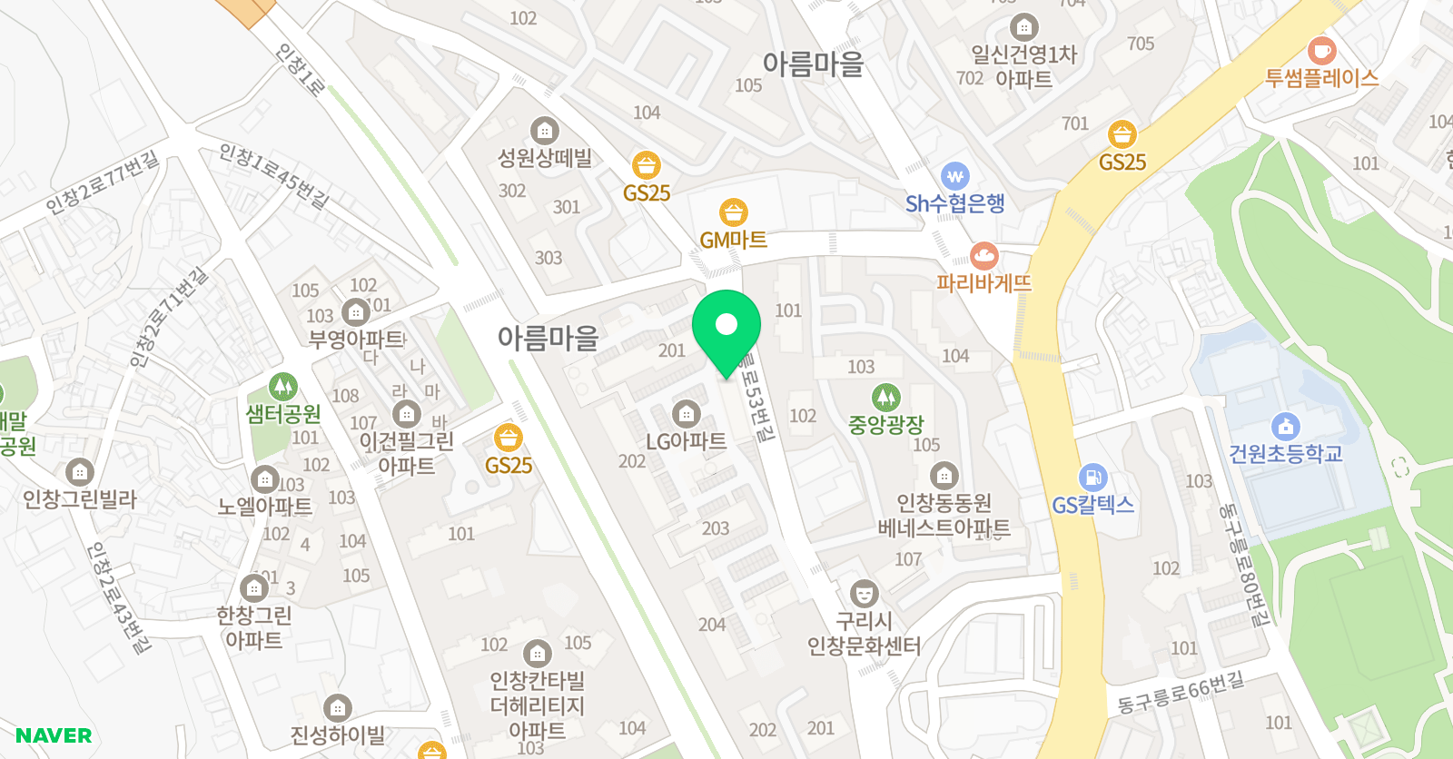 JFM 영어학원 위치