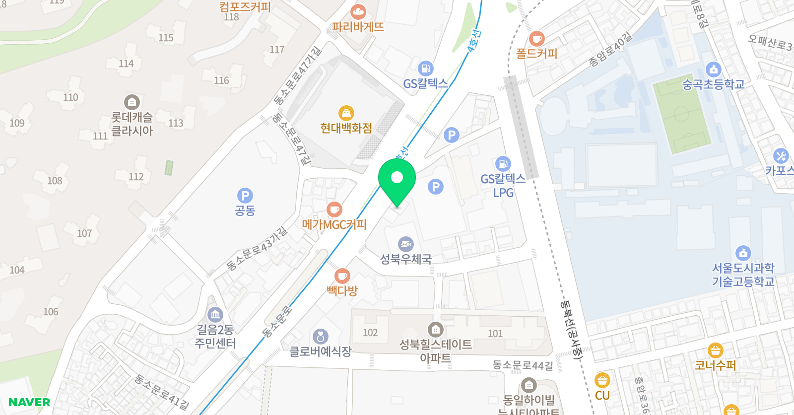 백앤퍼스트 학원 위치