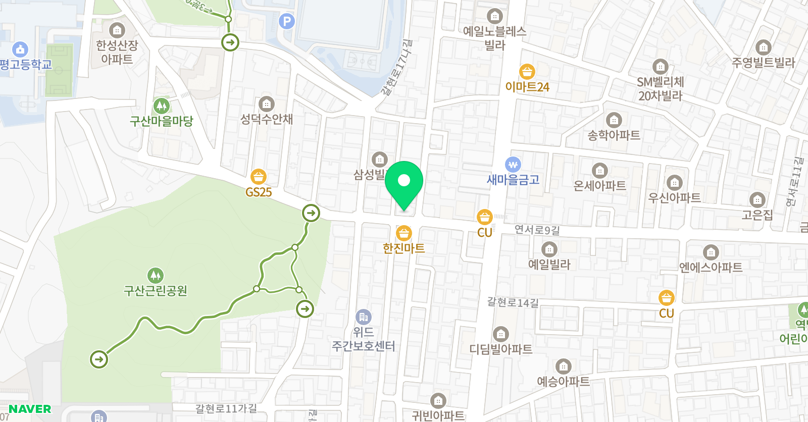 YBM 잉글루 은평구현제1캠퍼스 위치