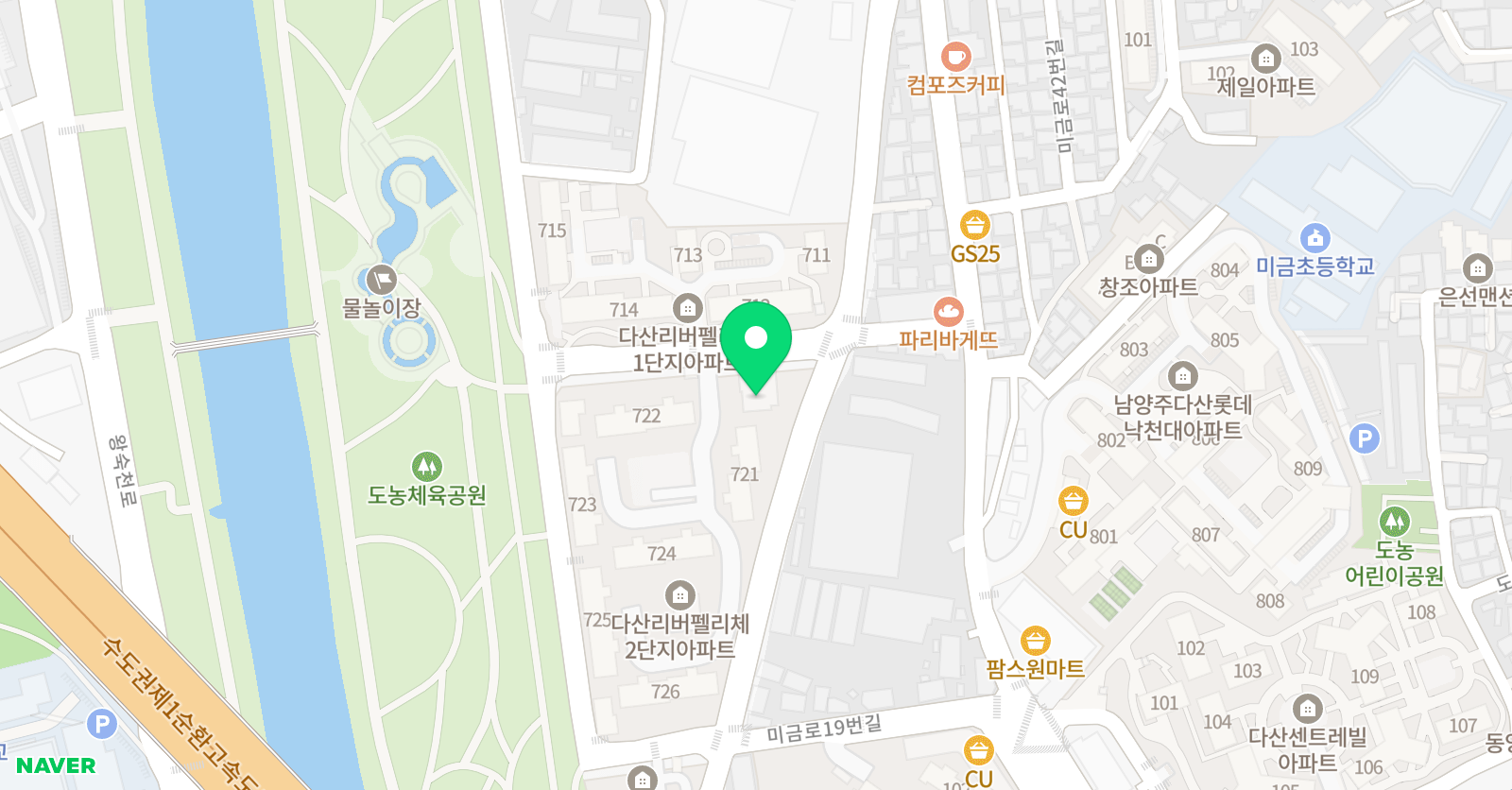 뮤엠 영어 미금캠퍼스 위치