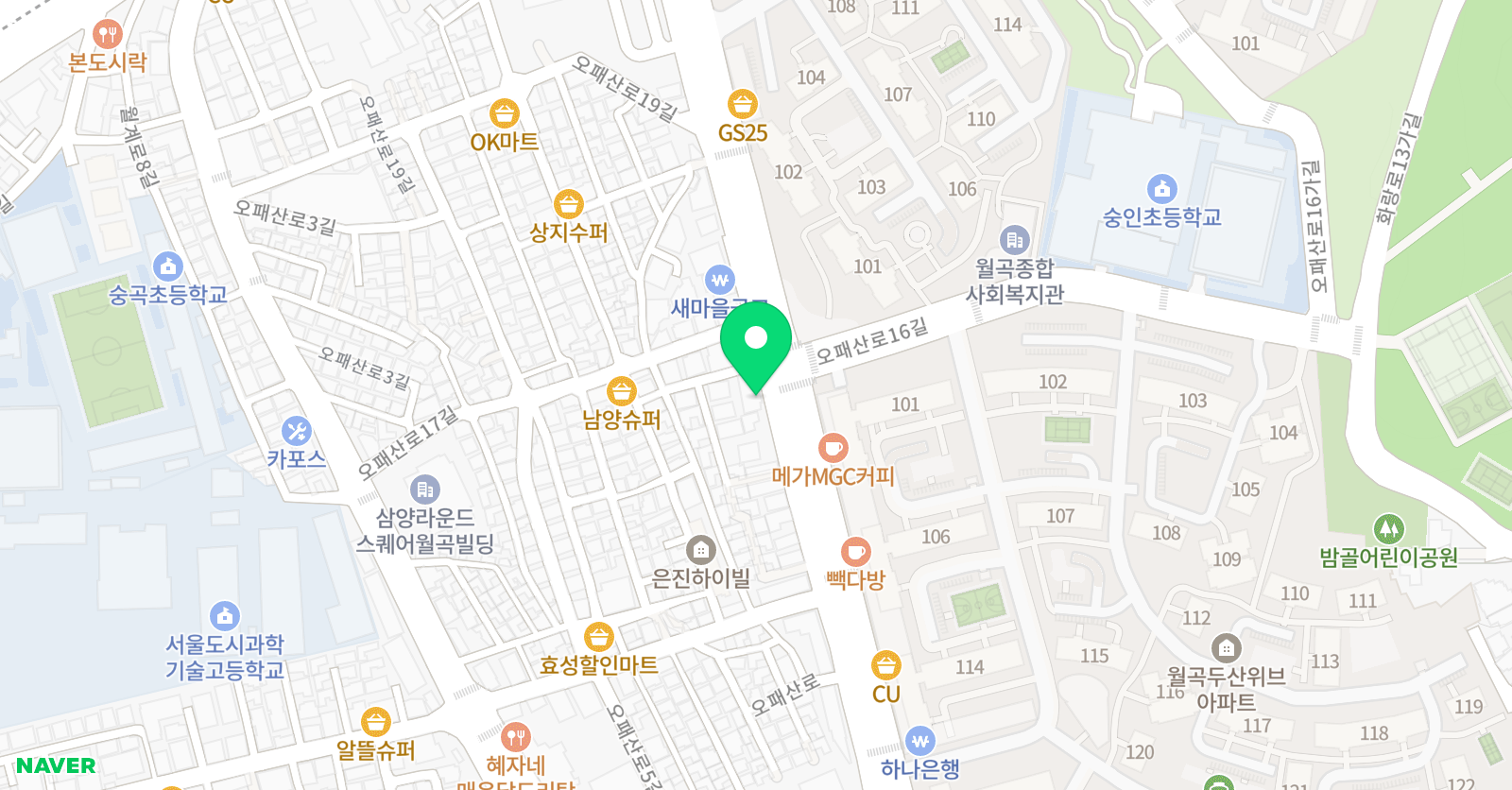 강북미래학원 위치