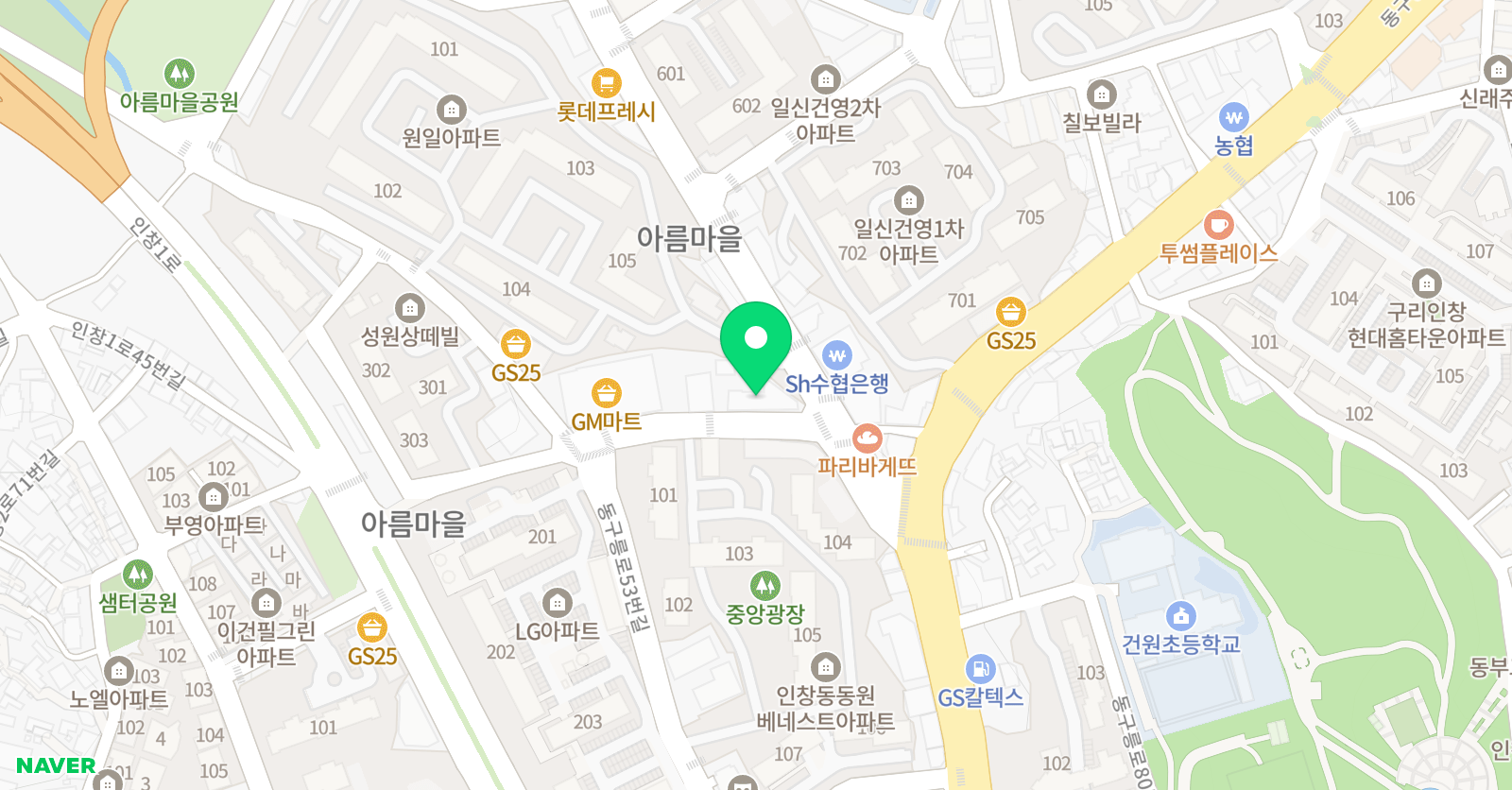 엄지 태권도장 위치