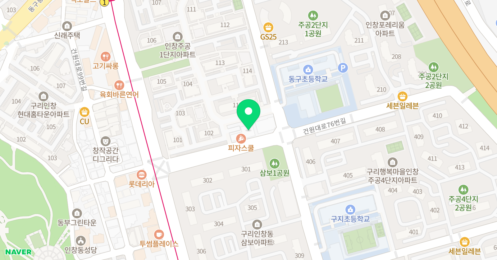 꿈꾸는미술 교습소 위치