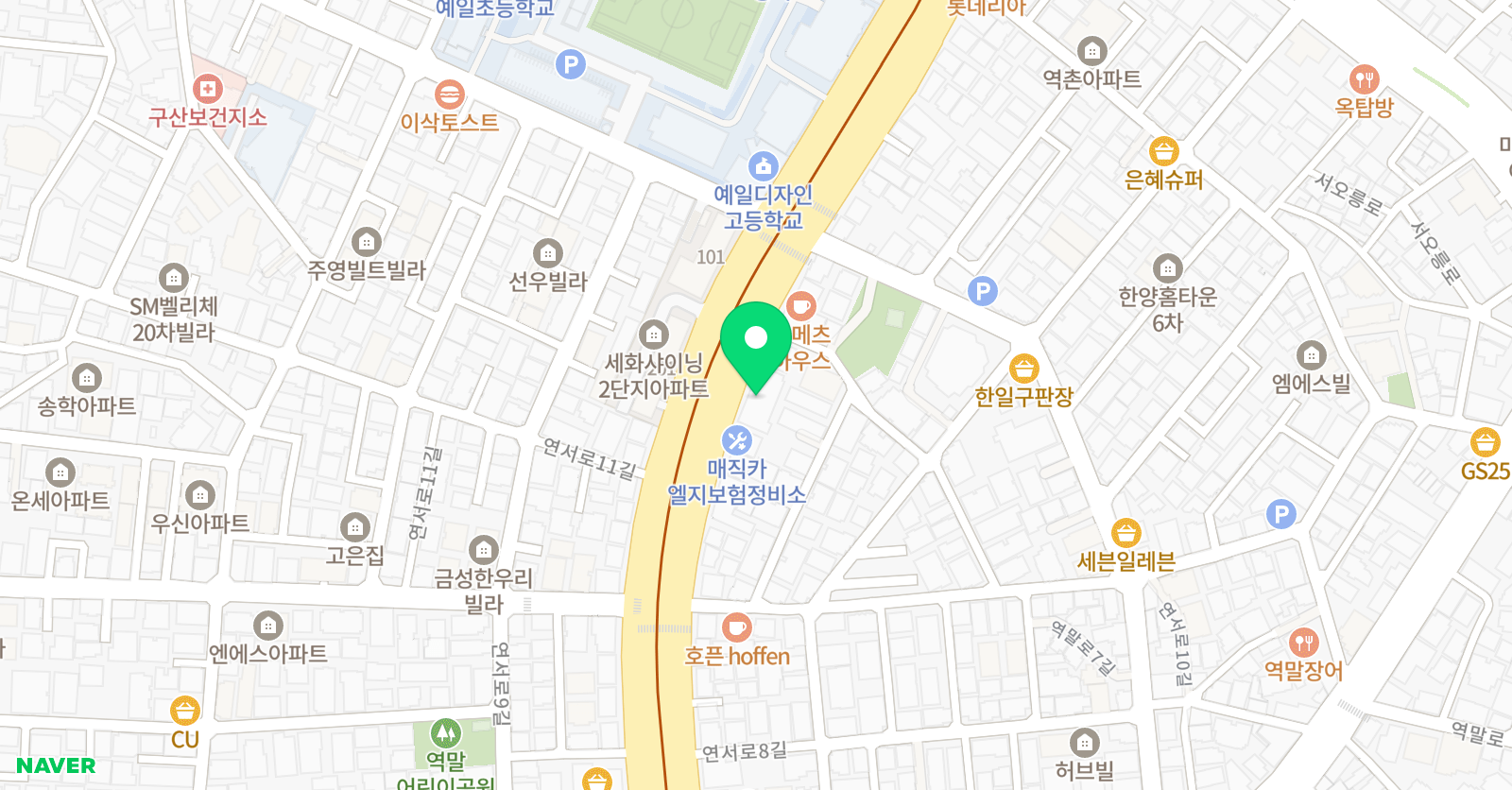 뉴이스트 수학전문학원 위치