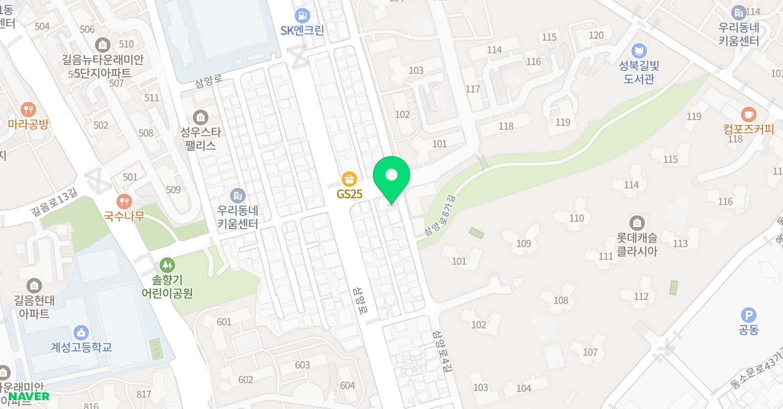 메이플브릿지 어학원 성북점 위치