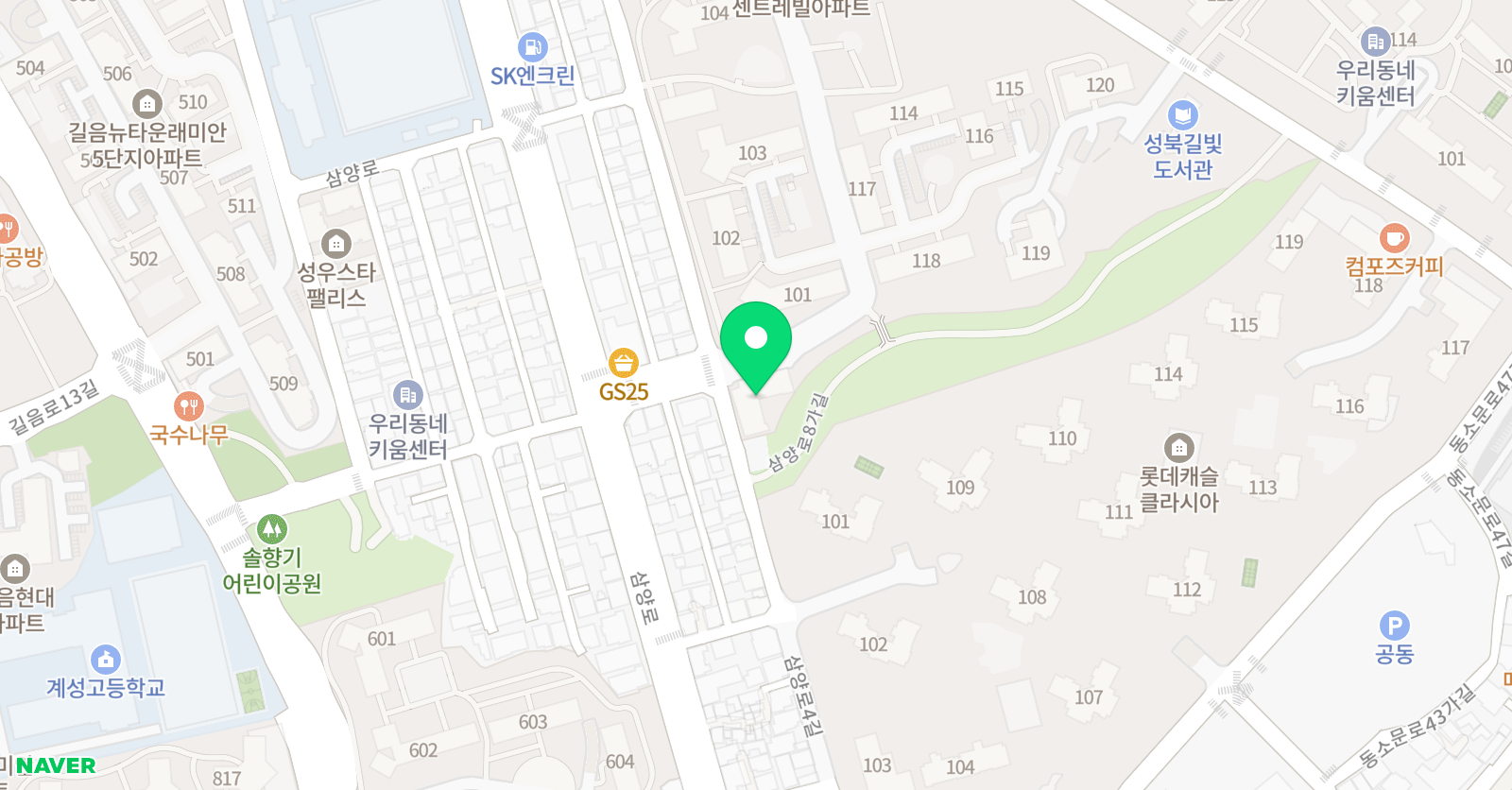백호 태권도 백호줄넘기 2관 위치