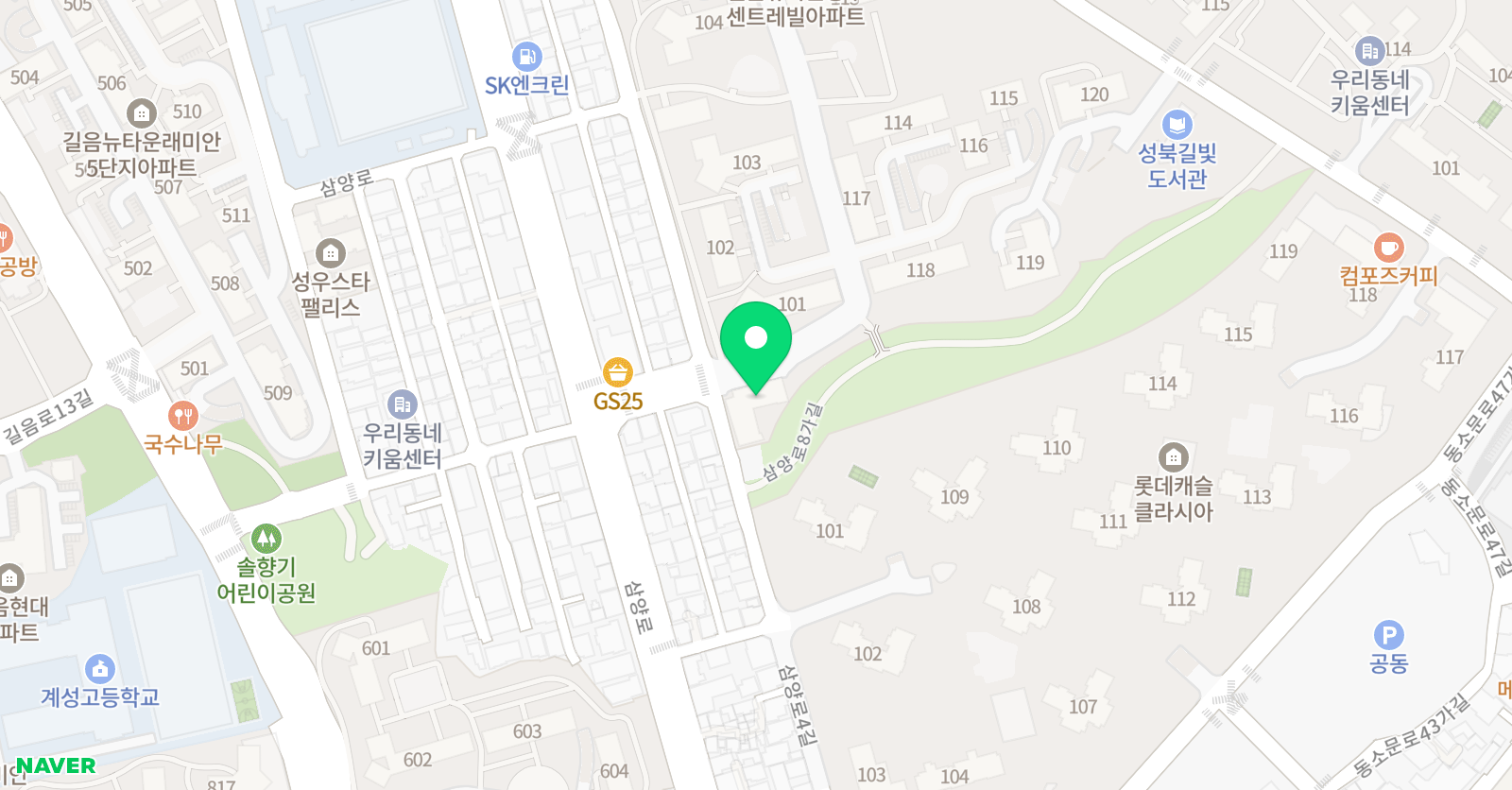 한우리 독서토론논술 길음뉴타운독서교실 위치
