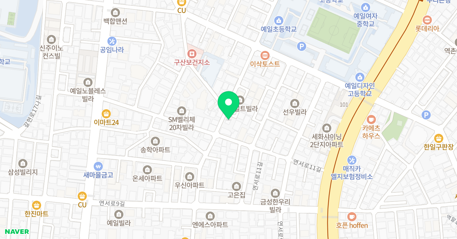 예음피아노학원 위치