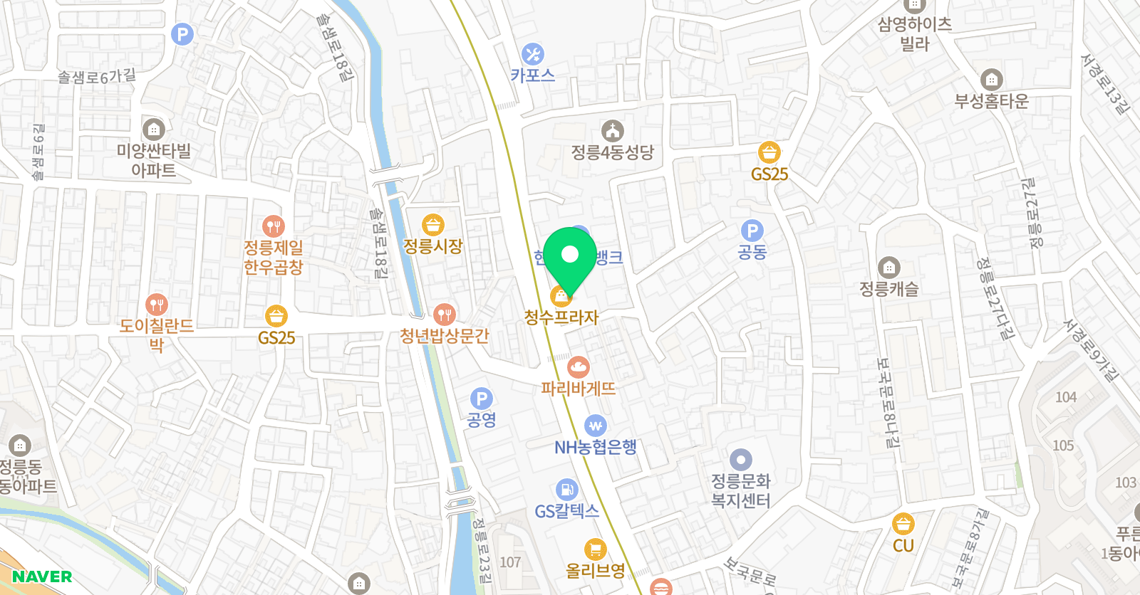 솜솜스포츠 위치