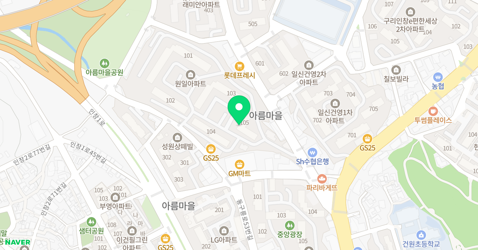 푸르넷 공부방 원일 위치