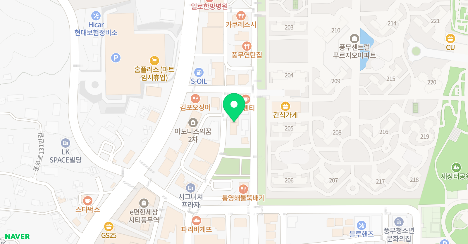우리아트 미술학원 위치