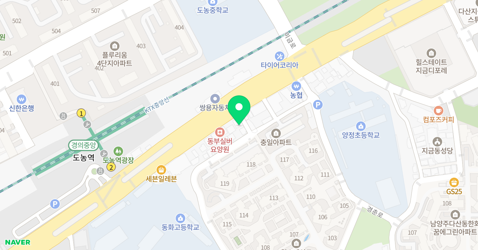 하비 실용음악학원 위치