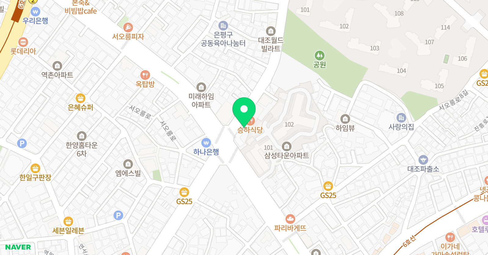 하늘사이 미술학원 위치