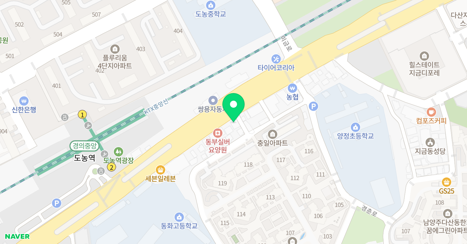 서림 영어학원 위치