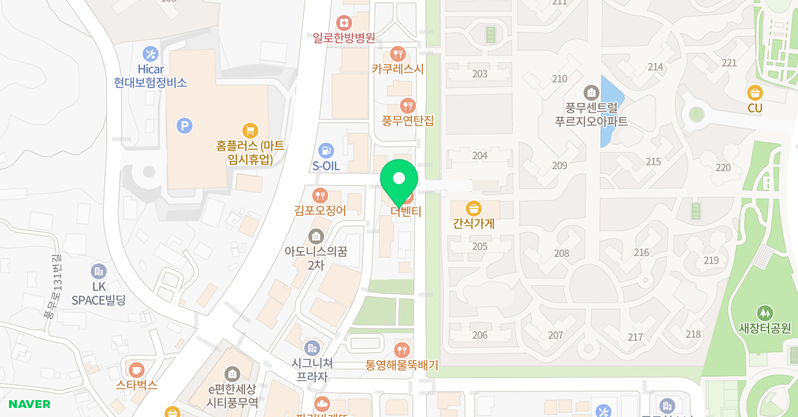 엠버댄스핏 김포점 위치