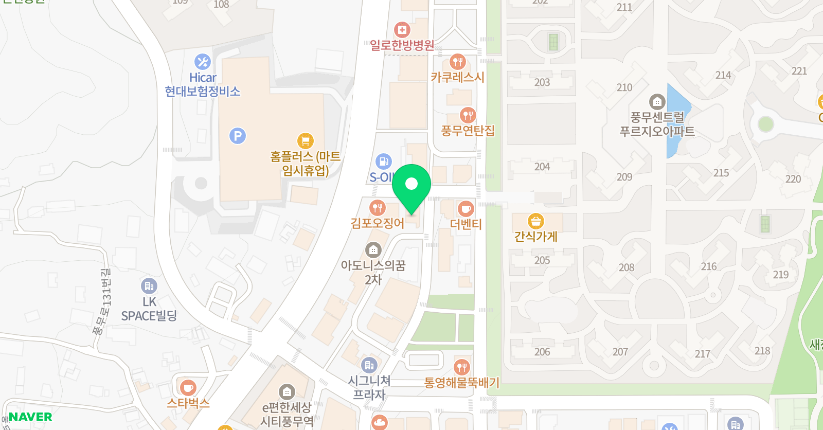 김포프리미엄 수학학원 위치