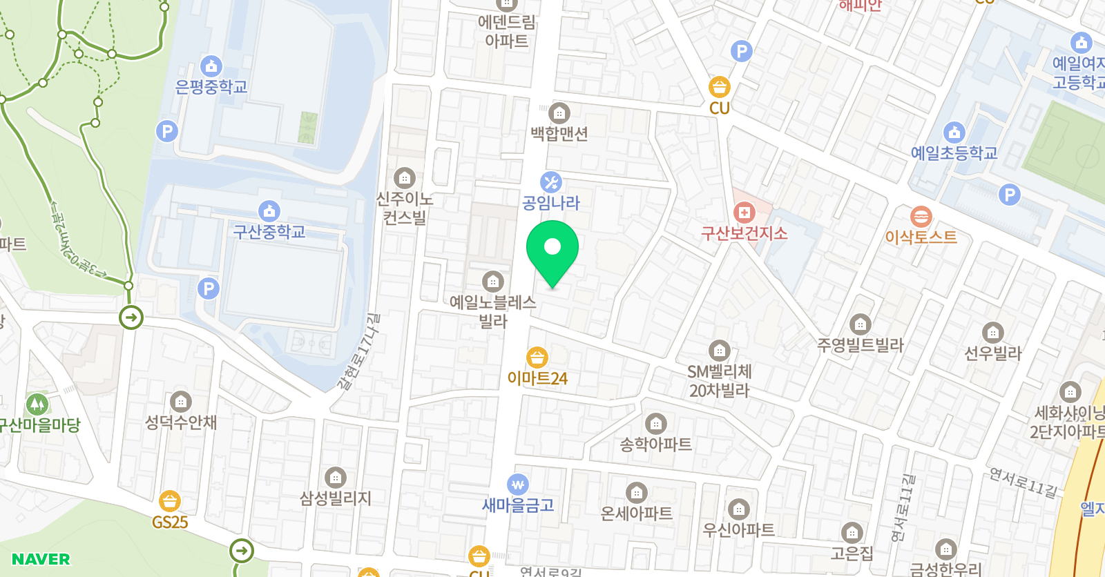 위즈굿캐피타운영어교습소 은평구산동센터 위치
