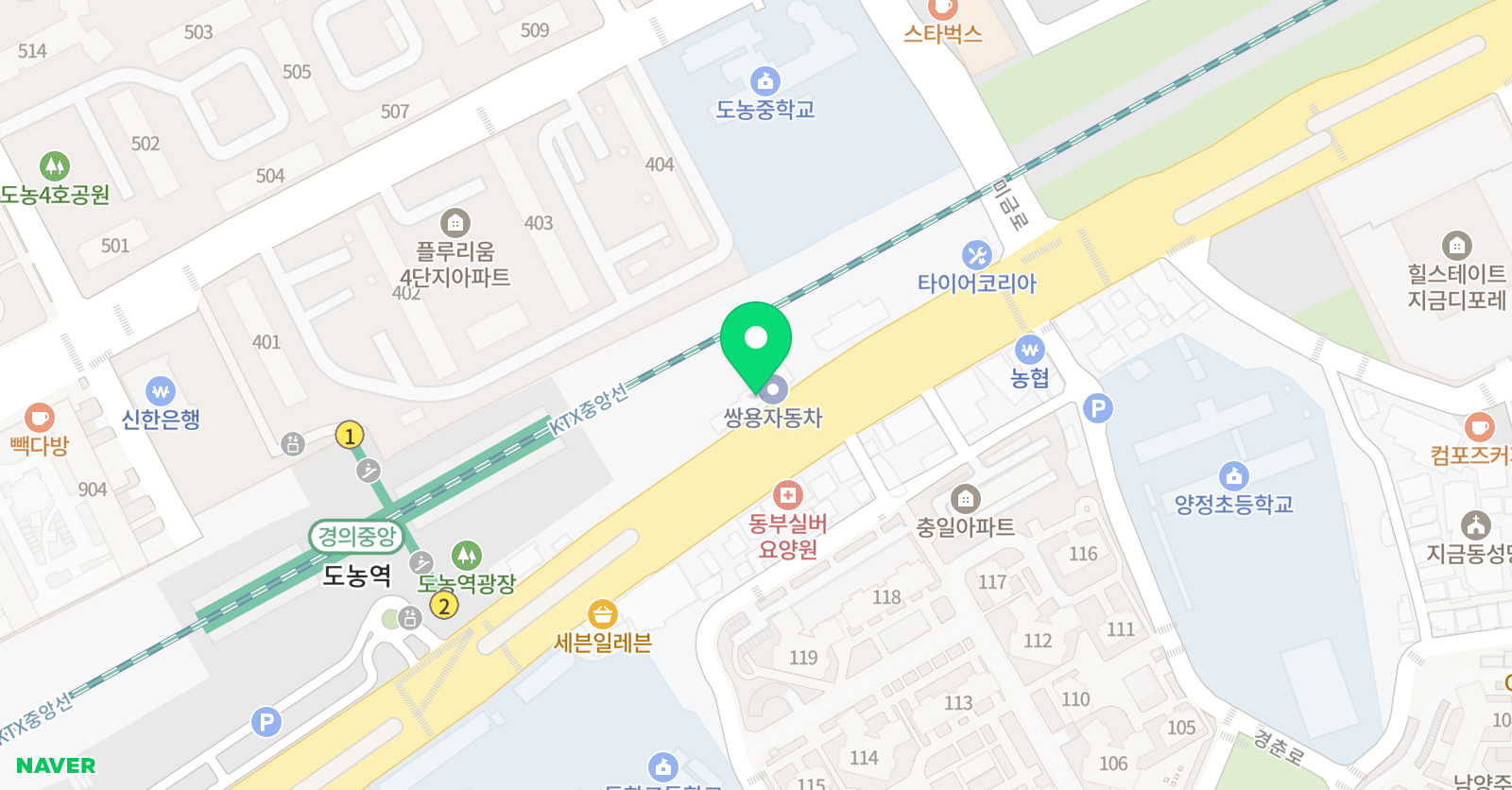 와이투엠 수학학원 본원프리미엄관 위치