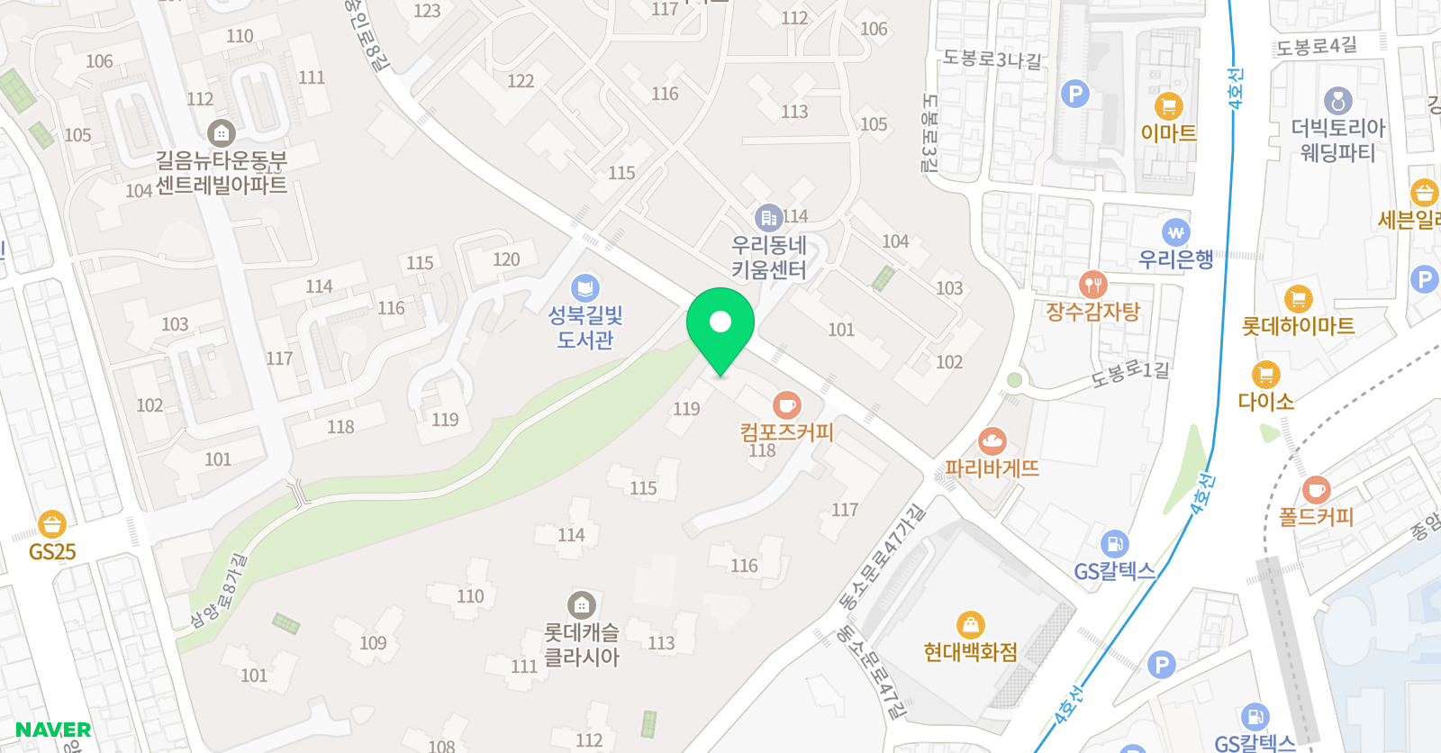 아이들이행복한 W 음악학원 위치
