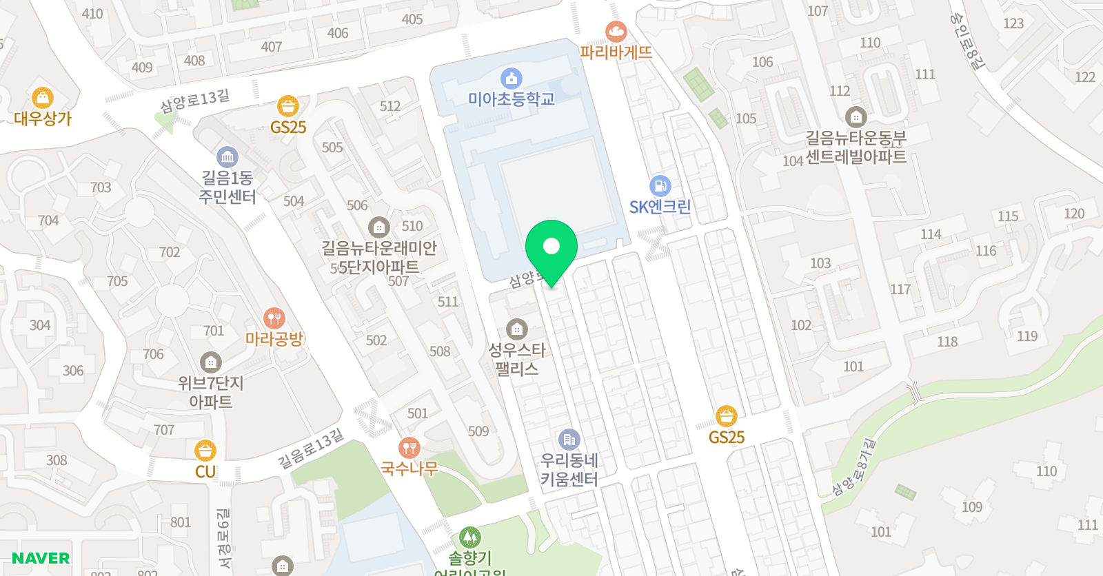 미라클 수학교습소 위치