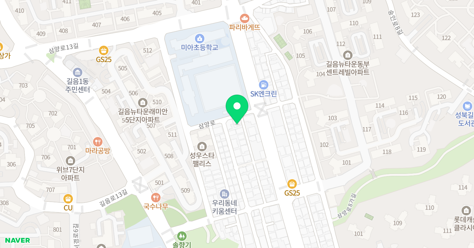리드인 길음센터 위치