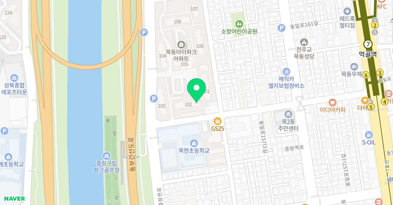 기탄 사고력교실 서울묵동아이파크교실 위치