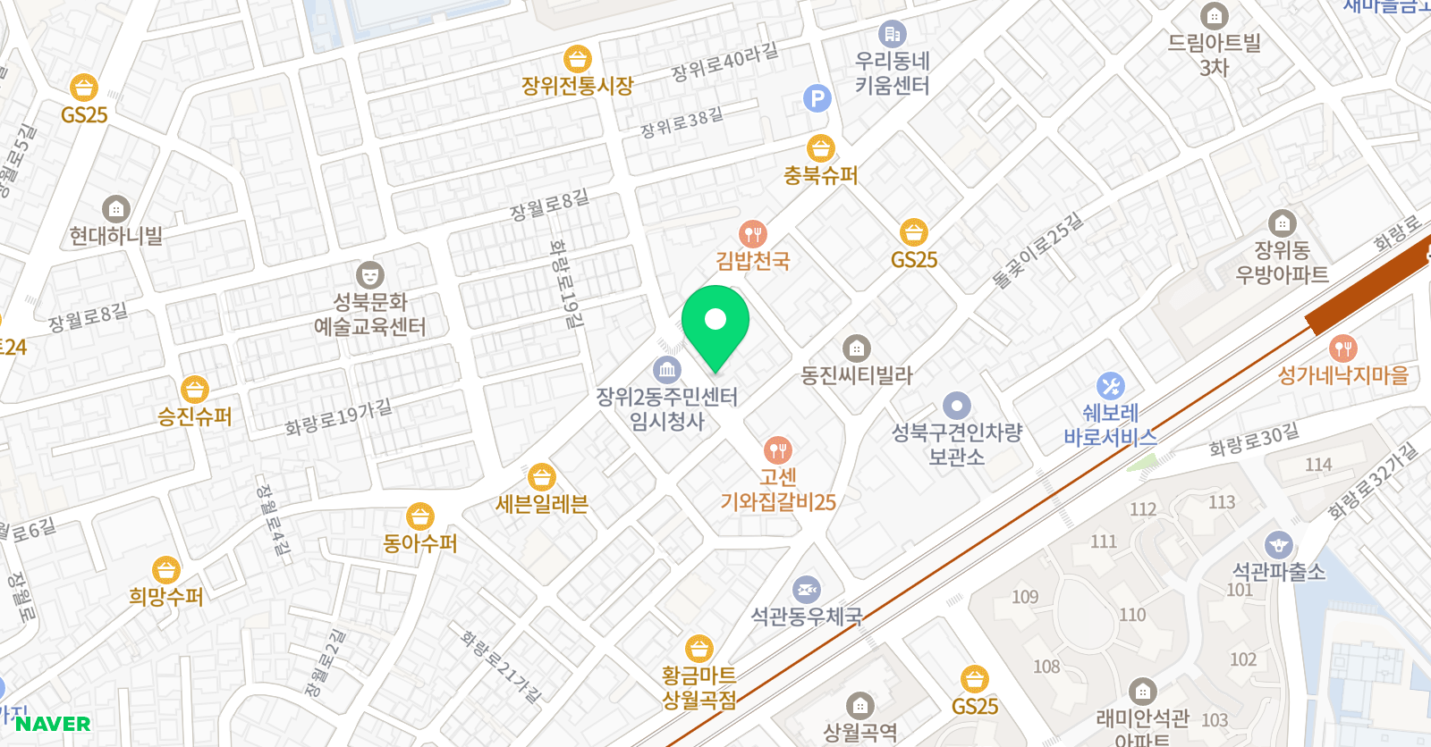 정성 학원 위치
