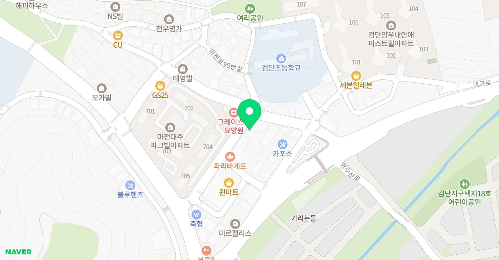 하늘소리 음악학원 위치