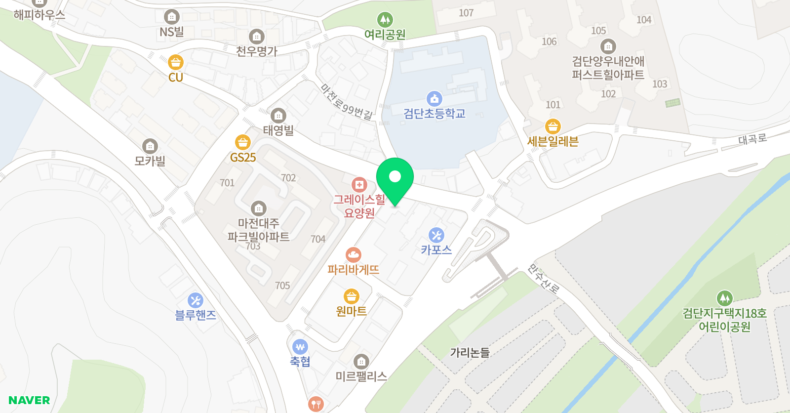 엘리트 태권도 위치