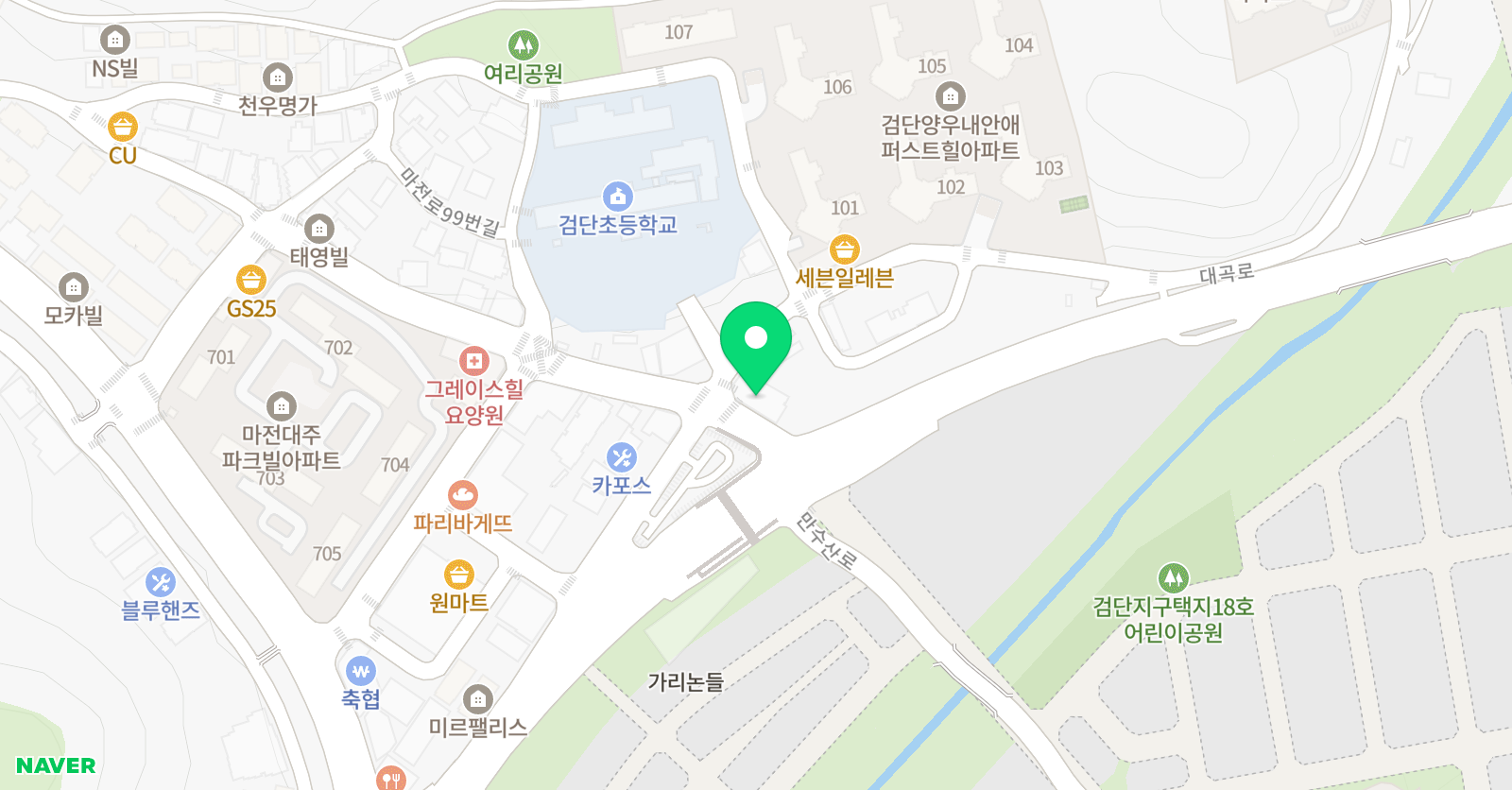 탑스터디 학원 위치
