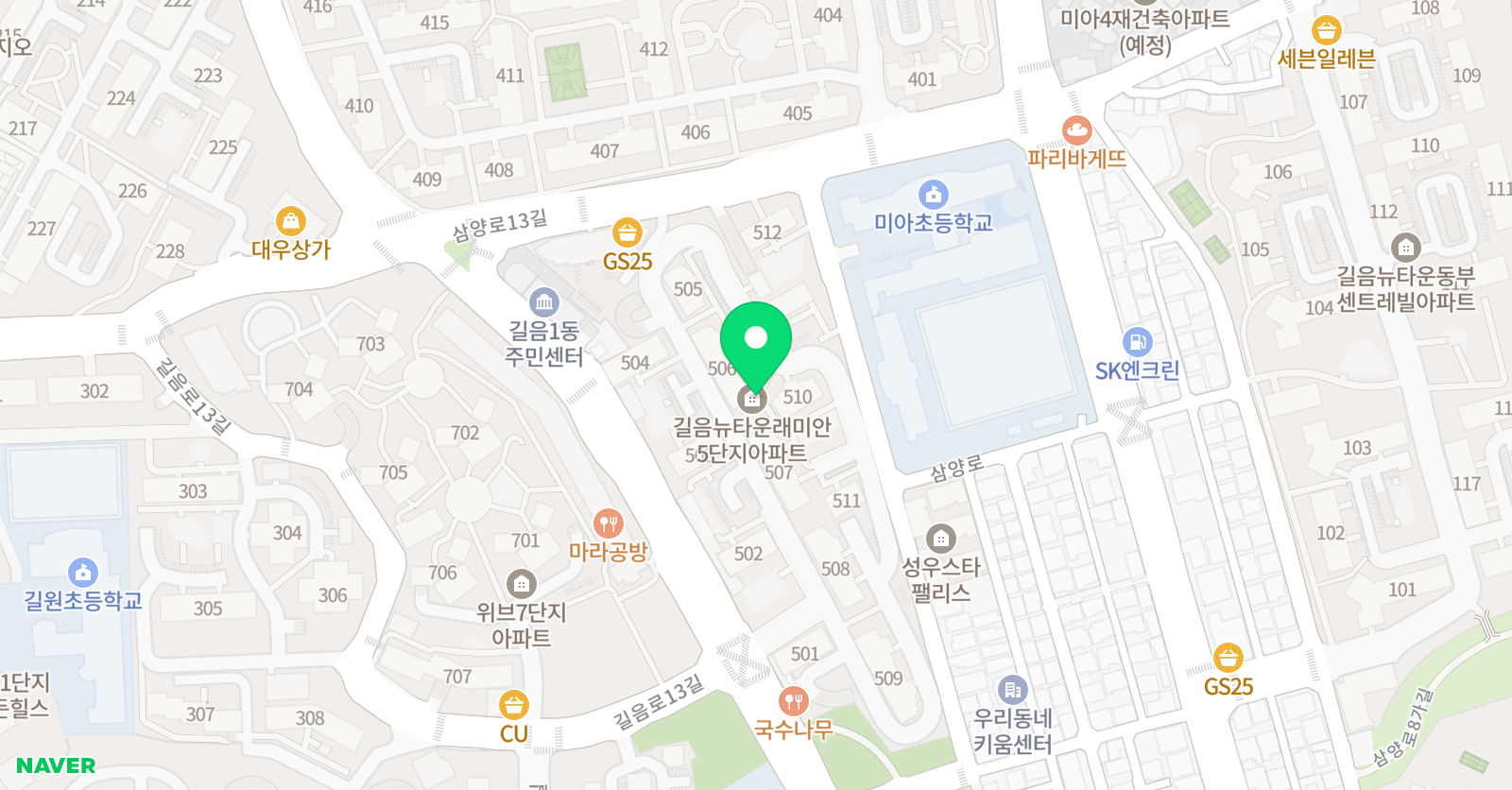 링키 영어 길음뉴타운5단지점 위치